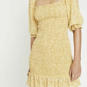 Faithfull The Brand Petra Snake Mini dress